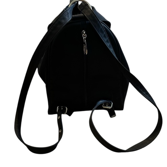 KATE SPADE black nylon convertible mid size backpack shoulder bag purse - Picture 2 of 15